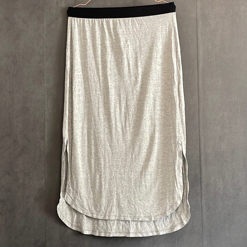 Grey Jersey High Low Skirt NWT